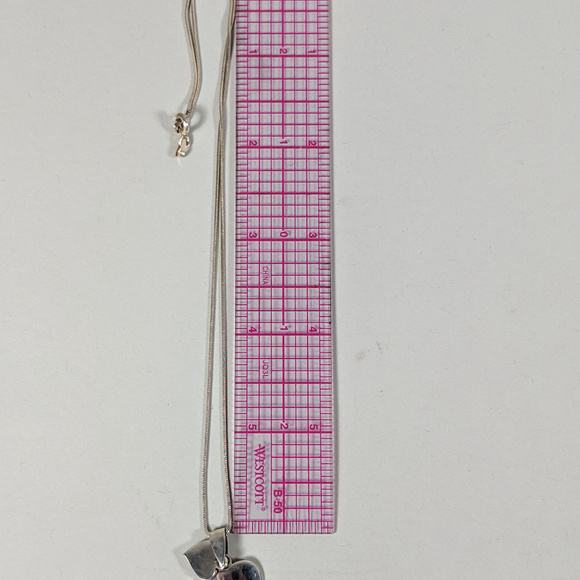 HEARTS Double Love 925 Sterling Silver Necklace - Picture 7 of 8